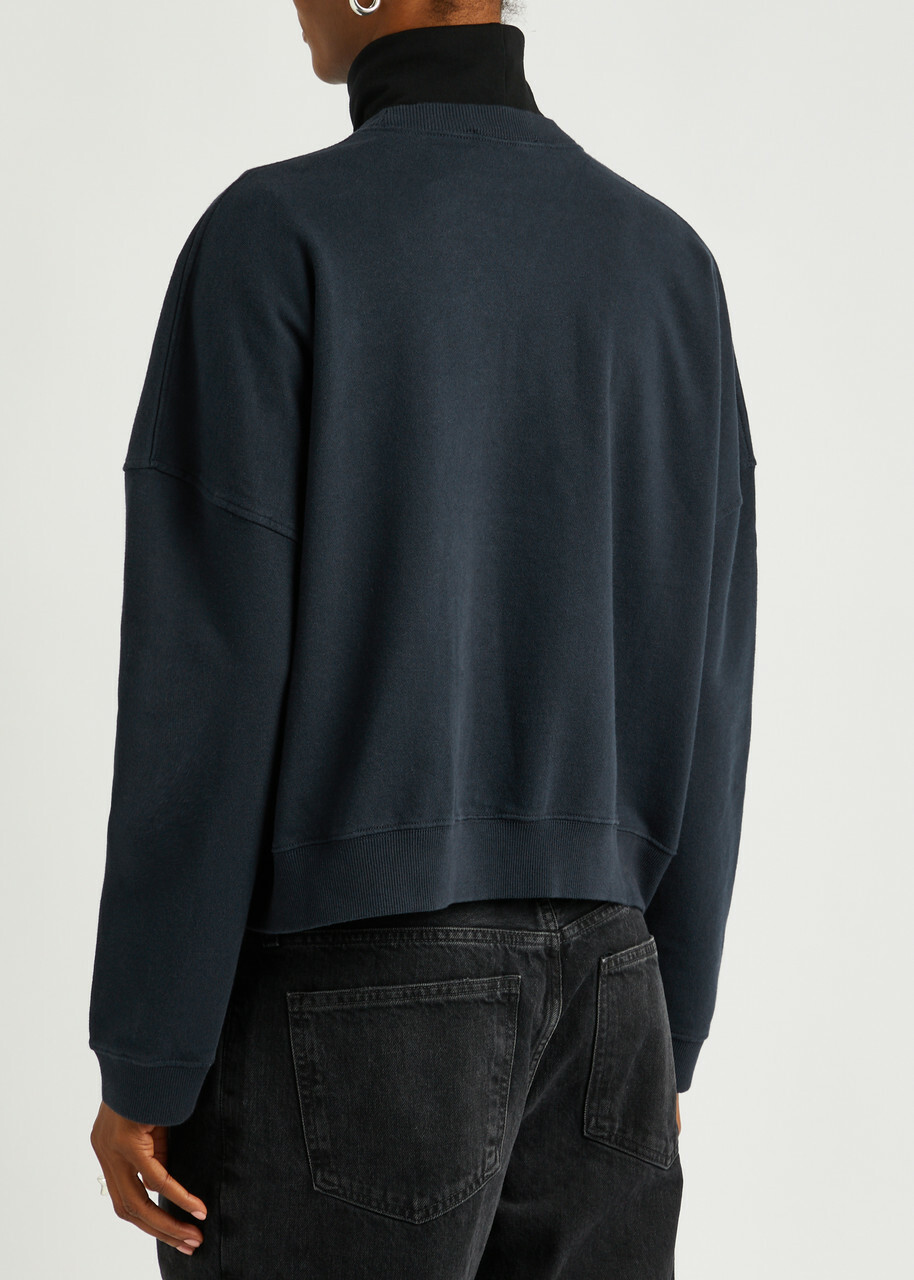 Ymc Almost Grown Cotton Sweatshirt Navy