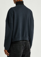 Ymc Almost Grown Cotton Sweatshirt Navy