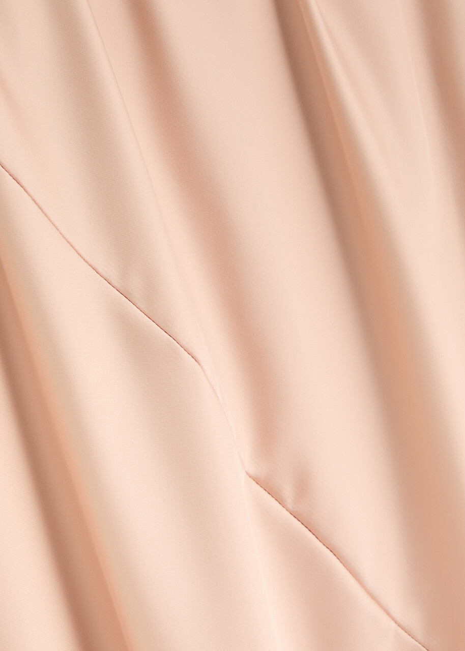 Norma Kamali Maria Satin Gown Light Pink