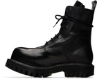 A DICIANNOVEVENTITRE Black Octa Combat Boots