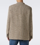 Valentino Houndstooth wool and silk-blend bouclé blazer