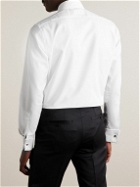 Thom Sweeney - Duke of York Bib-Front Double-Cuff Cotton and Lyocell-Blend Tuxedo Shirt - White