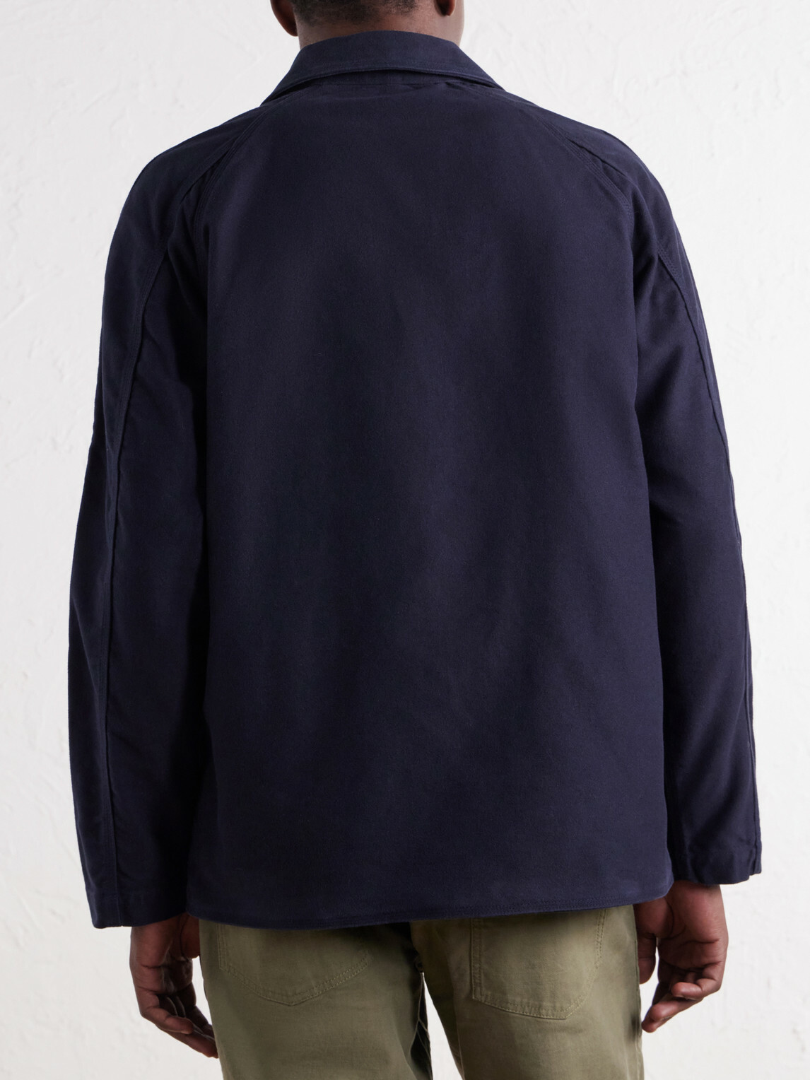 Drake's - Cotton-Moleskin Chore Jacket - Blue