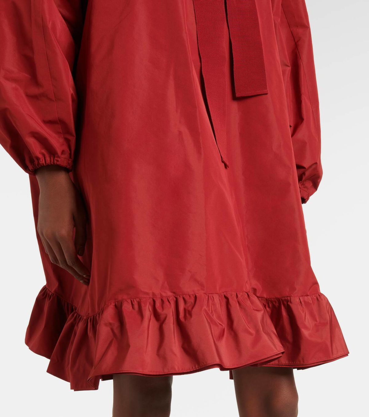 Patou Frill ruffled midi dress