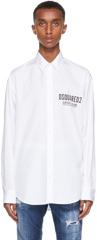 Photo: Dsquared2 White 'Ceresio 9' Shirt