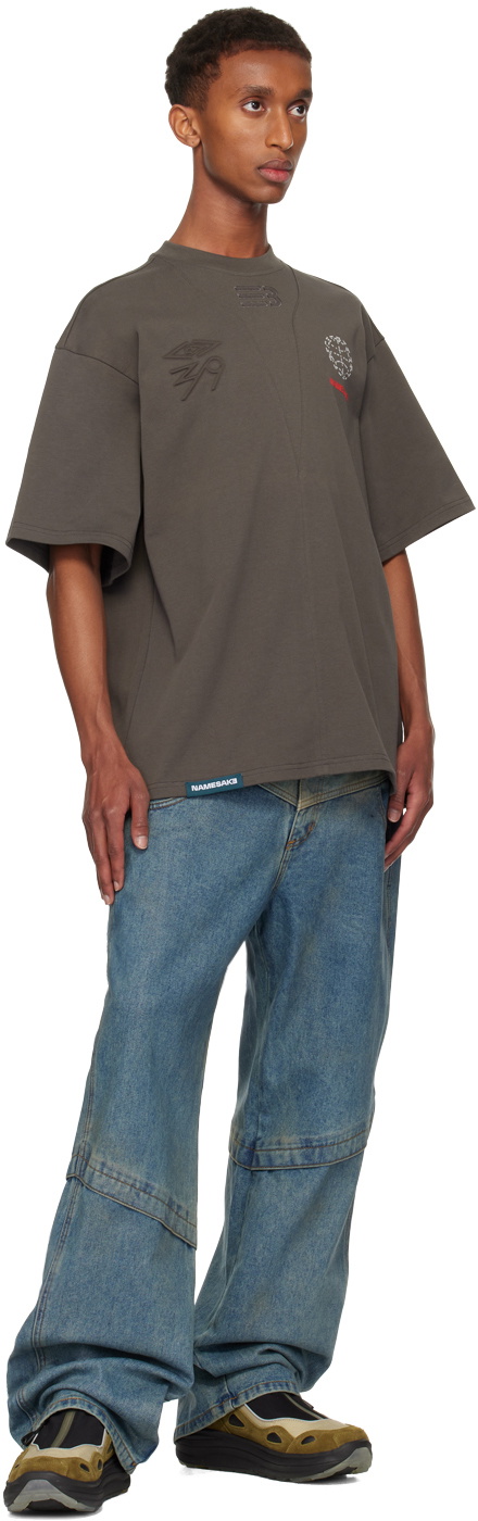 NAMESAKE Gray Sava Oversized Stone Buddha T-Shirt