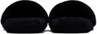 Versace Underwear Black Allover Towel Slippers