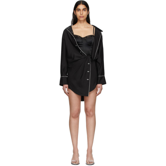 Alexander wang falling hot sale twist shirt dress