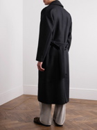 A Kind Of Guise - Katla Belted Double-Breasted Wool and Cashmere-Blend Coat - Blue