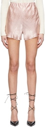 Yuzefi SSENSE Exclusive Pink Accetate Shorts