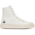 Vivienne Westwood White High Top Plimsoll Sneakers