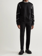 Alexander McQueen - Zip-Embellished Cotton-Blend Jersey Sweatshirt - Black