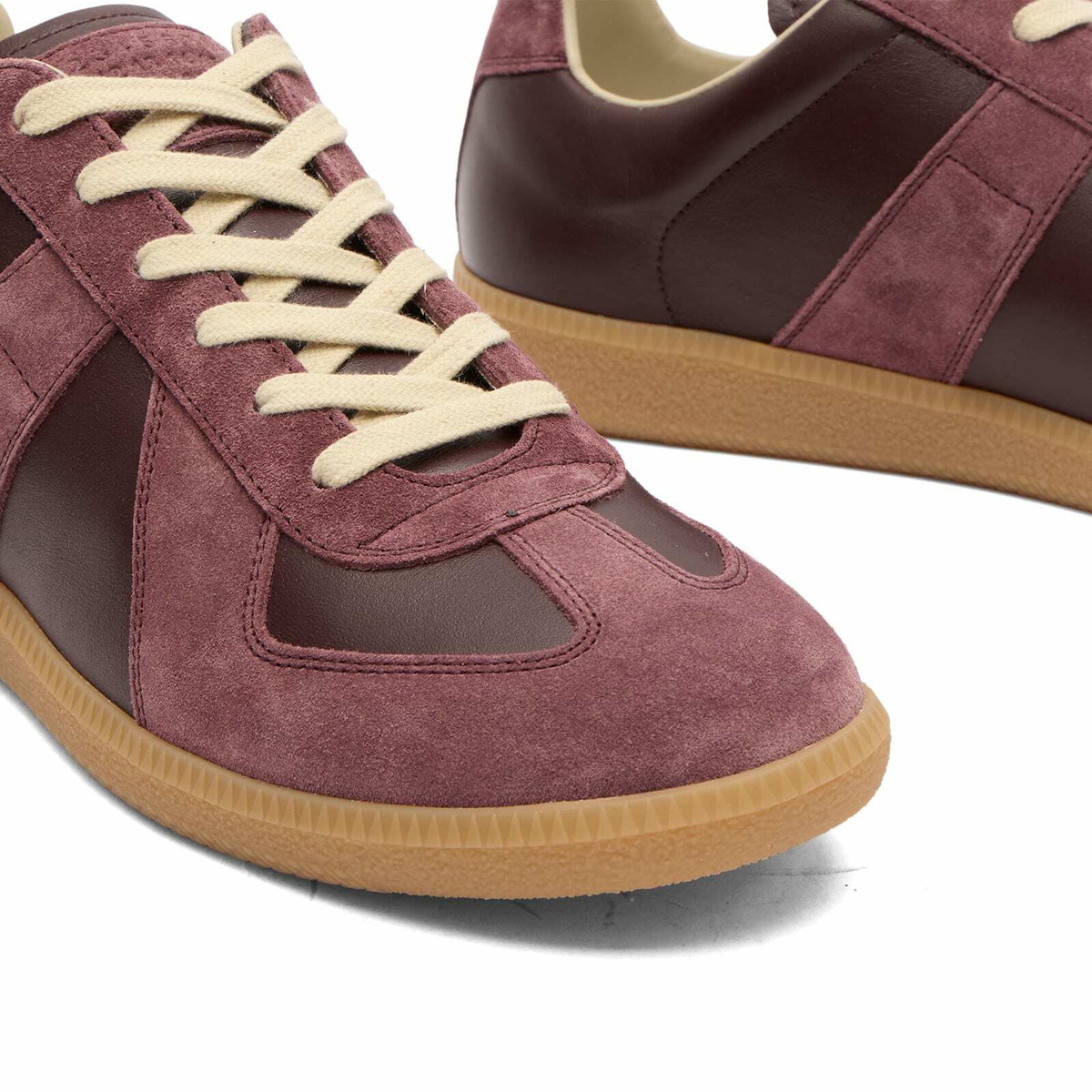 Maison Margiela Men's Replica Sneaker in Winetasting