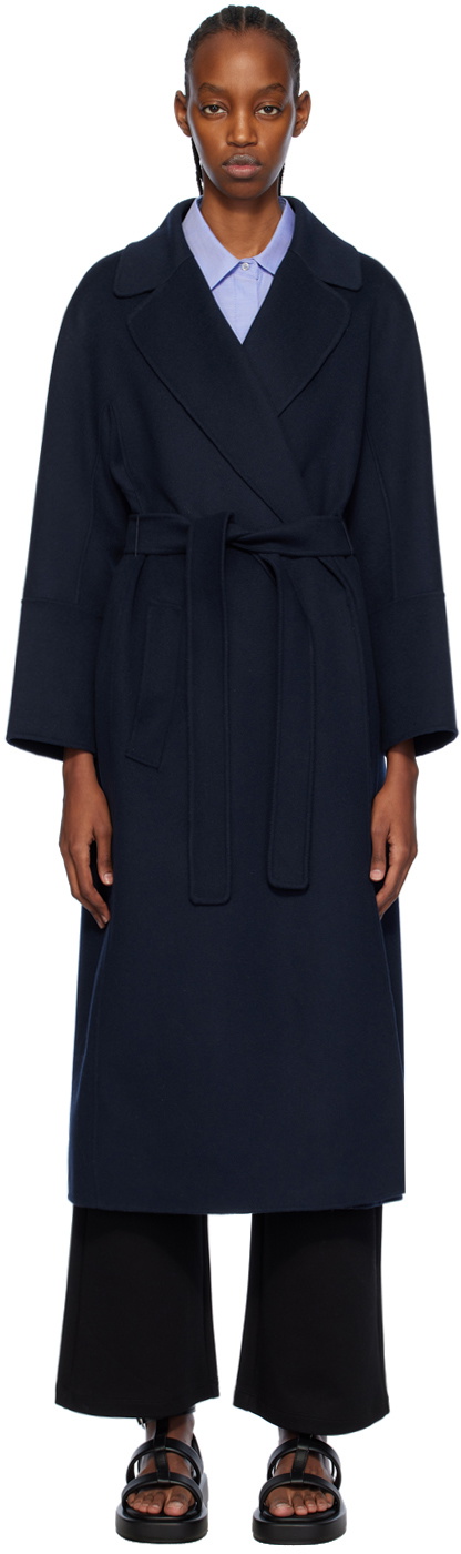 Max Mara Navy Elisa Coat Max Mara