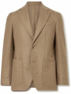Caruso - Brushed Wool and Cashmere-Blend Flannel Blazer - Brown