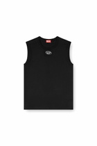 Diesel Tank top with metallic Oval D - T-Shirts Mens in Black