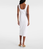 Bottega Veneta Chain-detail ribbed-knit midi dress