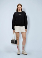 Palm Angels Curved Logo Crop Sweatshirt