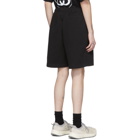 Stussy Black Brushed Beach Shorts