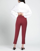 Manila Grace Womens Pants Burgundy