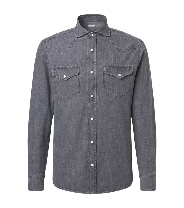 Photo: Brunello Cucinelli Denim shirt
