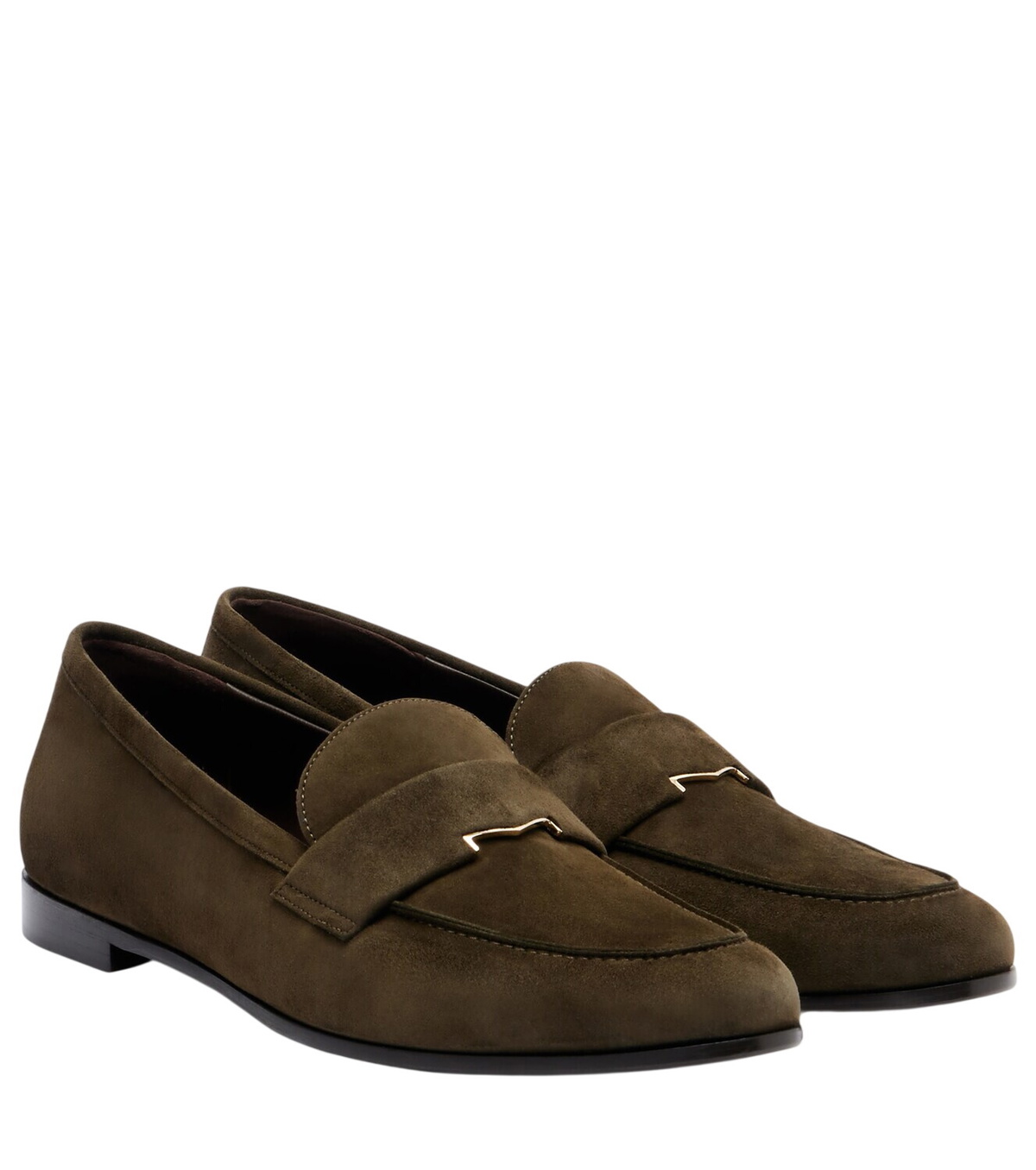 MAX MARA 30mm Rough Leather Loafers Max Mara