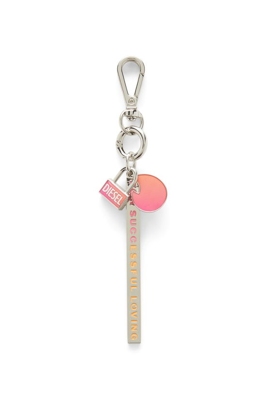 Photo: Diesel Degradé metal keyring - Charms and Keyrings - Unisex - Silver