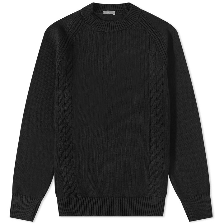 Photo: Margaret Howell Cable Crew Neck Knit
