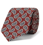 Rubinacci - 8cm Paisley-Print Silk Tie - Red