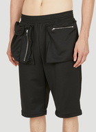 Patch Pocket Track Pants in Black