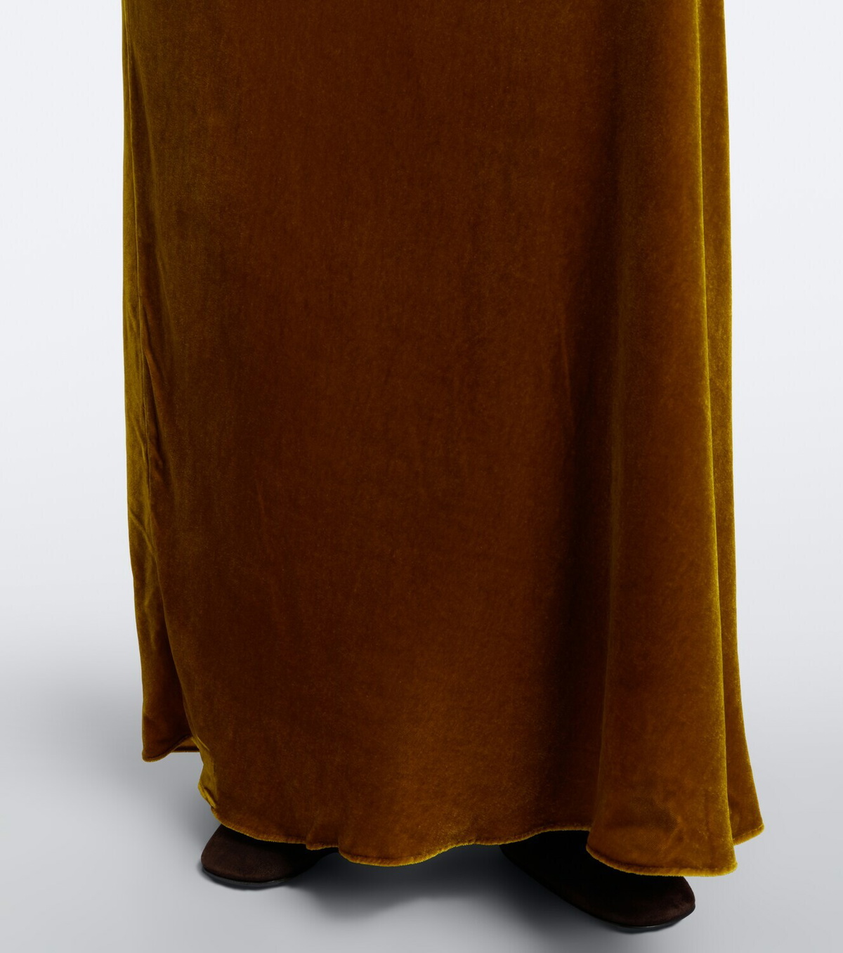 Simkhai Reannon draped open-back velvet gown