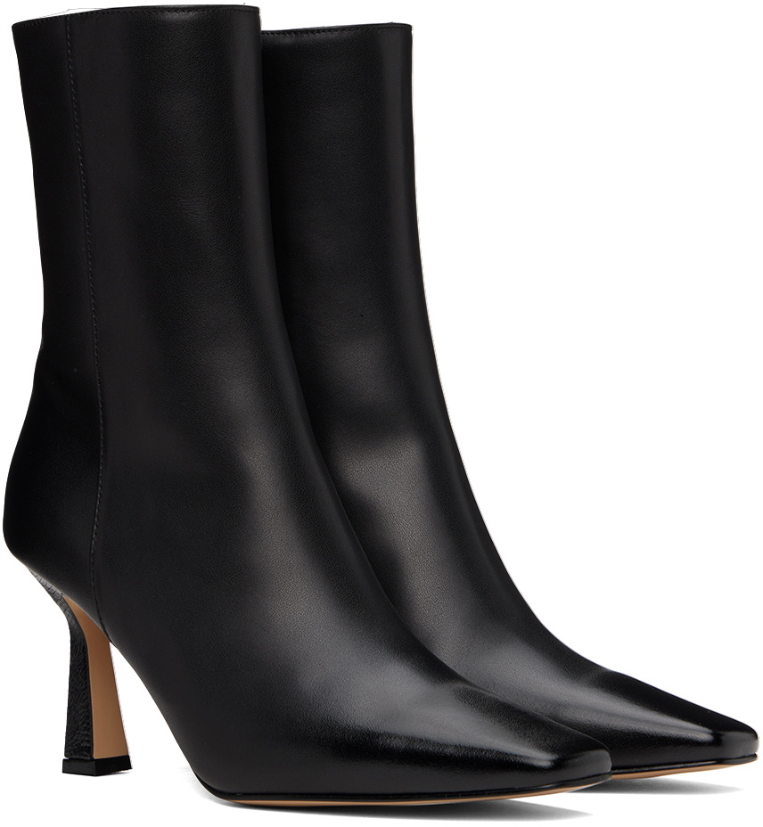 Recto Black Cassandra Ankle Boots