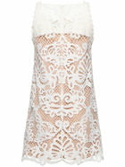 SELF-PORTRAIT Guipure Lace Mini Dress