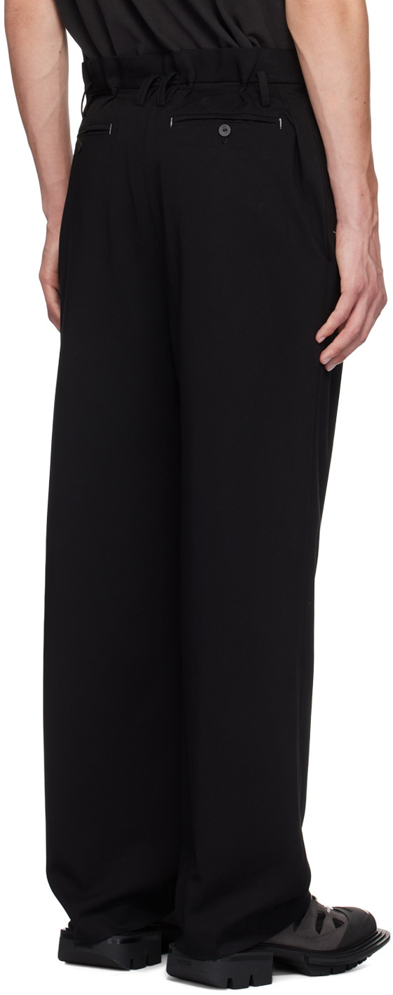 C2H4 Black Vrille Trousers