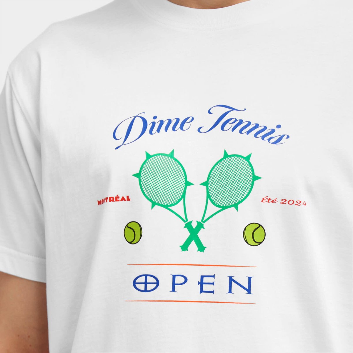 【Dime】Court T-Shirt Dime Men's Court T-Shirt in White Dime