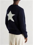 Chamula - Intarsia Merino Wool Sweater - Blue