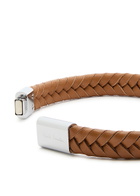 Paul Smith Braided Leather Bracelet - Brown - One Size