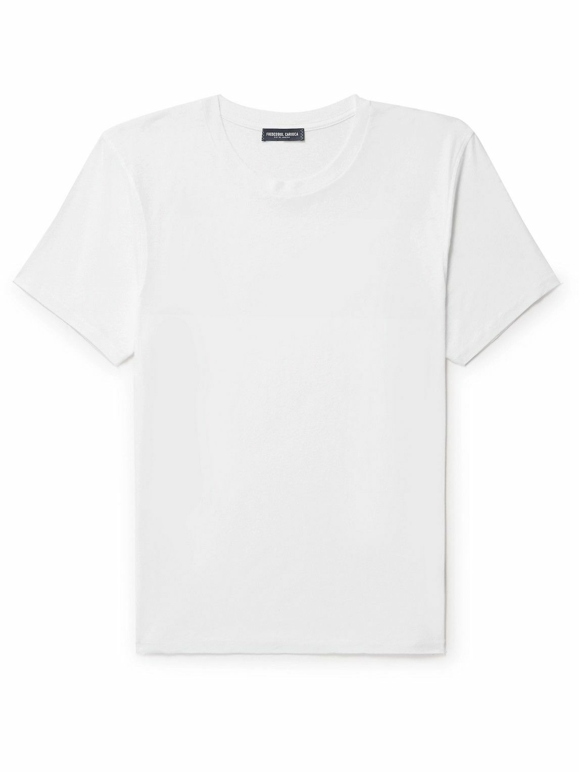 Frescobol Carioca - Lucio Cotton and Linen-Blend Jersey T-Shirt - White ...