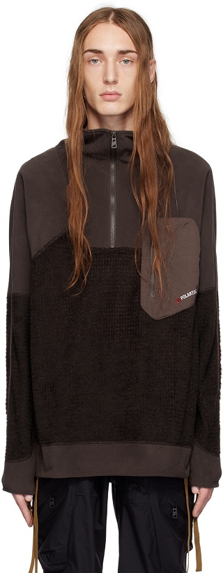 Photo: F/CE.® Brown Paneled Sweater