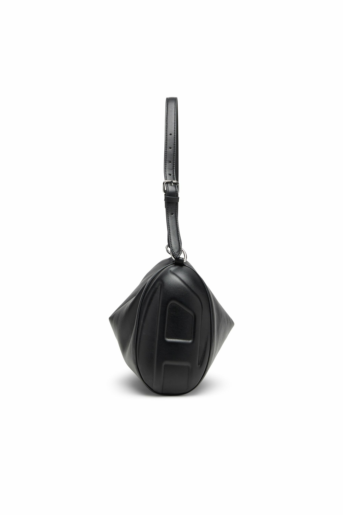 Diesel Load-D-Shoulder bag with hard-shell logo sides - Shoulder Bags - Unisex - Black