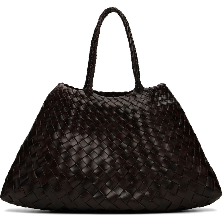 Photo: Dragon Diffusion Brown Santa Croce Small Tote