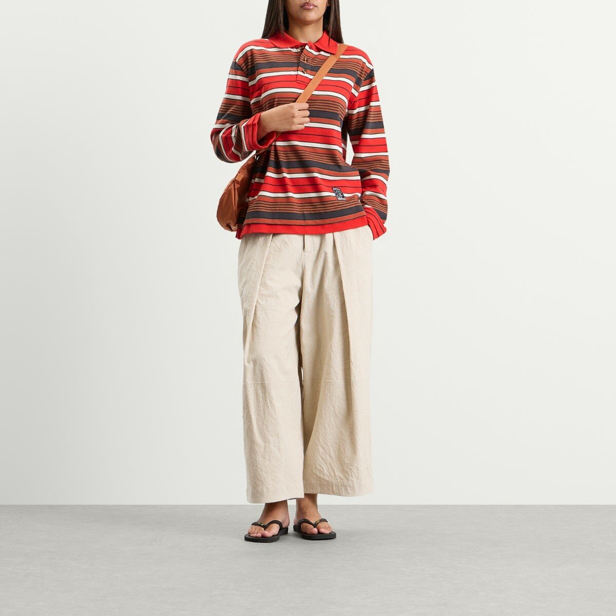 Damson Madder Women's Noah Cinch Rugby Top in Red