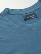 Les Tien - Garment-Dyed Cotton-Jersey T-Shirt - Blue