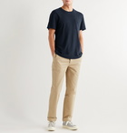 NN07 - Clive Waffle-Knit Cotton and Modal-Blend T-Shirt - Blue