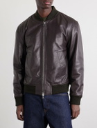 Officine Générale - Maony Leather Jacket - Brown