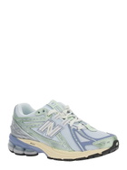 New Balance Blue Low Top Sneaker With Logo Patch On Tongue And Side And Perforated Panels In Tech Fabric Unisex