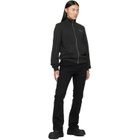 Diesel Black Mock Neck Metallic Oval D Track Jacket
