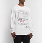 RtA - Printed Cotton-Jersey T-Shirt - White