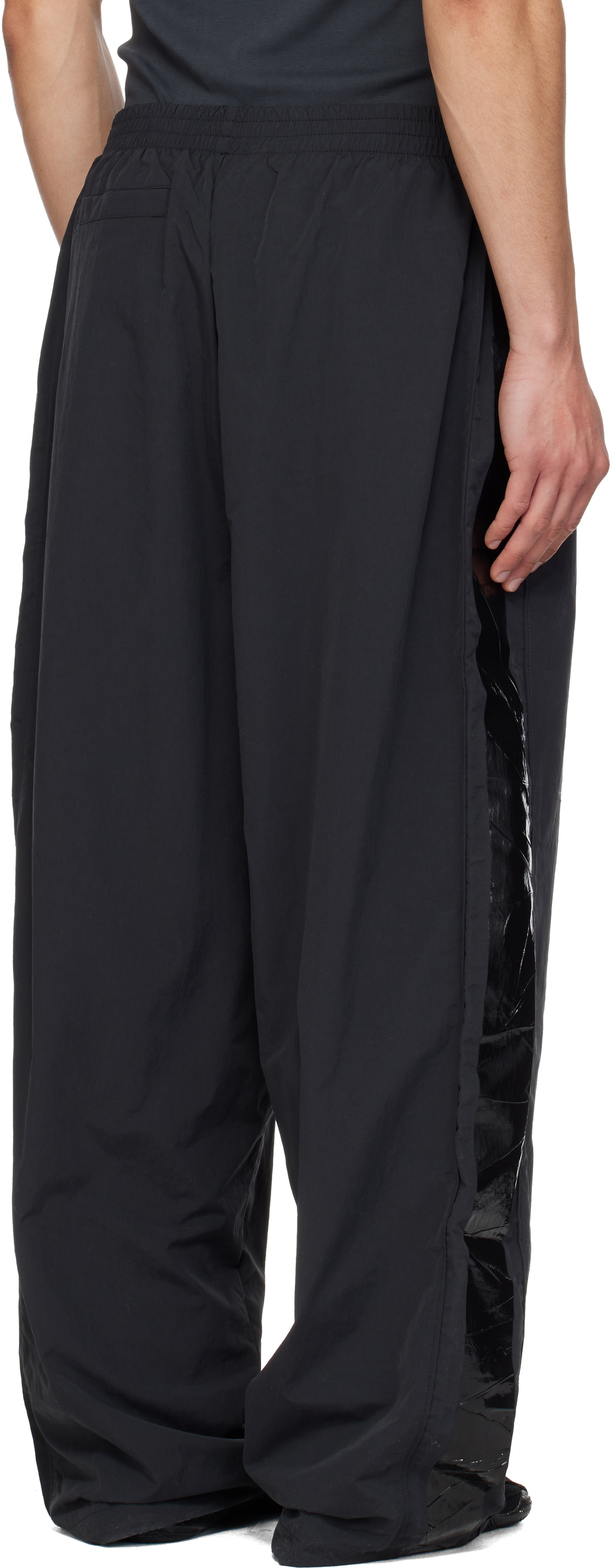 VETEMENTS Black Taped Track Pants