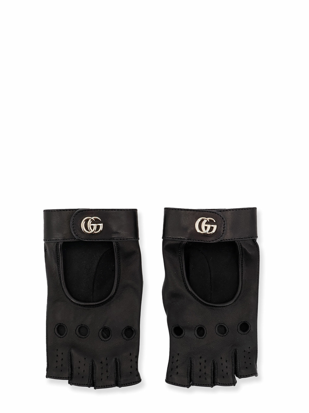 累積売上総額第１位【GUCCI★グッチ】WOOL GLOVES WITH LEATHER Wool cashmere gloves with Double G in light grey | GUCCI® US